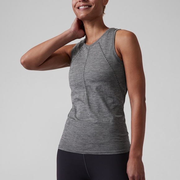 Athleta Foothill Seamless Tank, Gray, Size XS - Picture 2 of 7